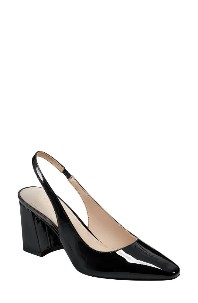 Marc Fisher LTD Valinda Block Heel Slingback Pump in Black Cover