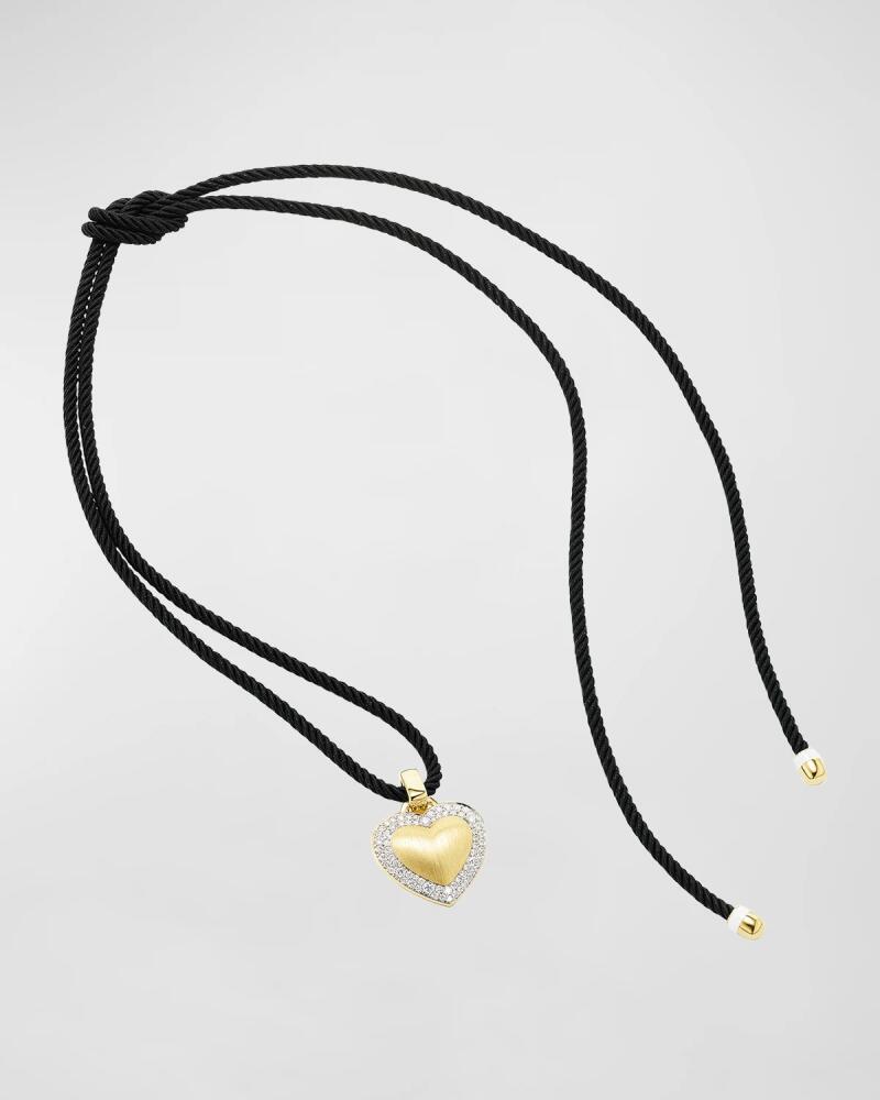 Emily P. Wheeler Soft Heart Necklace with 18K Yellow Gold and Diamonds Cover