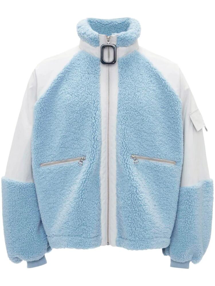 JW Anderson colour-block fleece jacket - Blue Cover