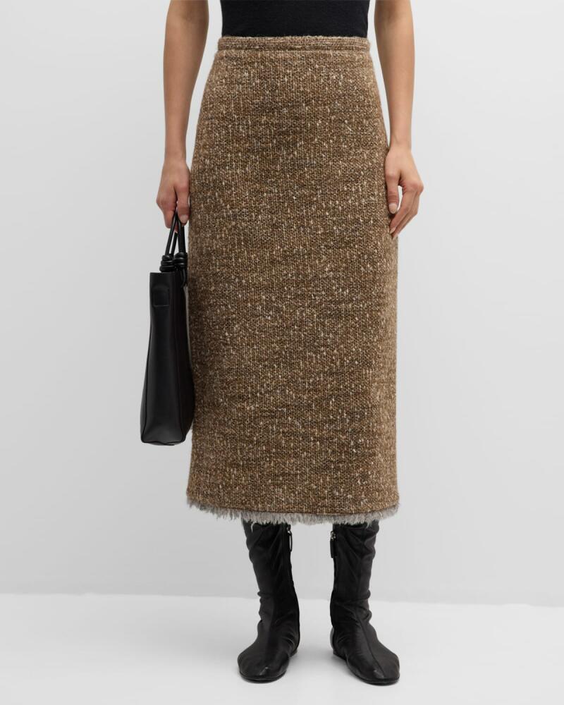 Co Tweed Midi Pencil Skirt Cover