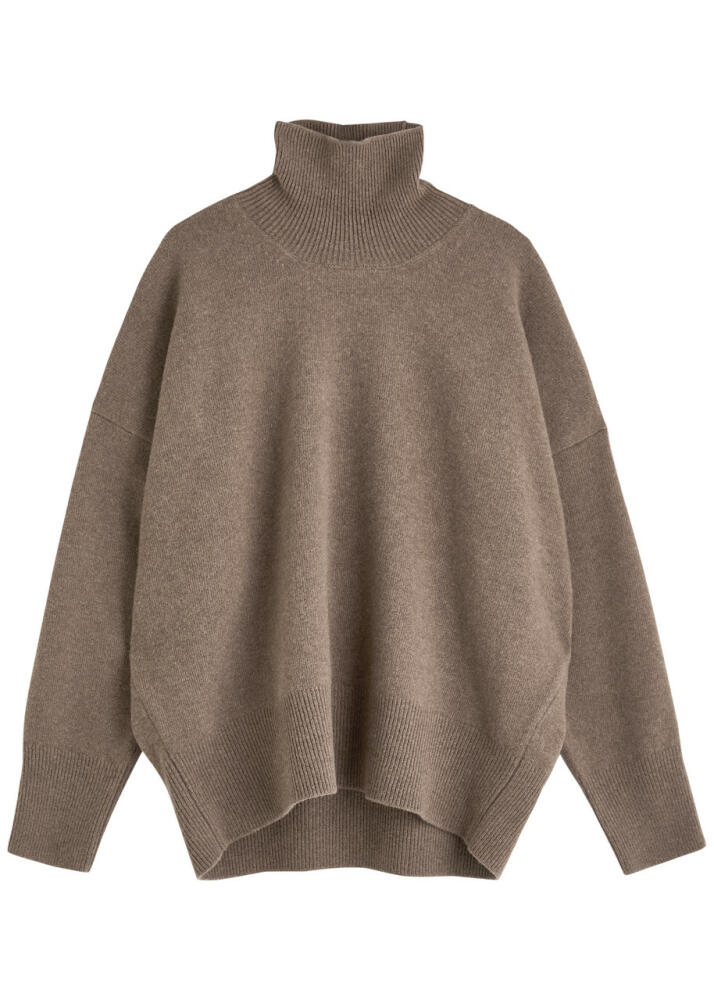 Rohe Turtleneck Wool Jumper - Taupe Cover