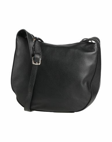 Laura Di Maggio Woman Cross-body bag Black Leather Cover