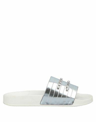 Cafènoir Woman Sandals Silver Textile fibers Cover