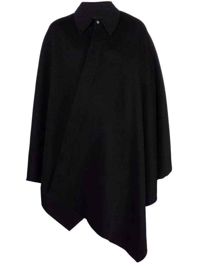 Nanushka wool poncho coat - Black Cover