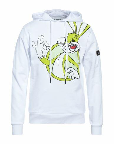 Iceberg Man Sweatshirt White Cotton Cover