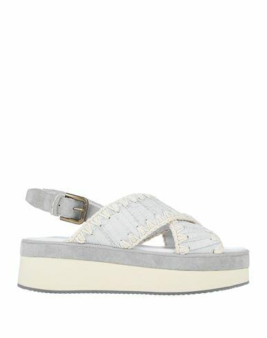 Mou Woman Sandals Light grey Soft Leather Cover