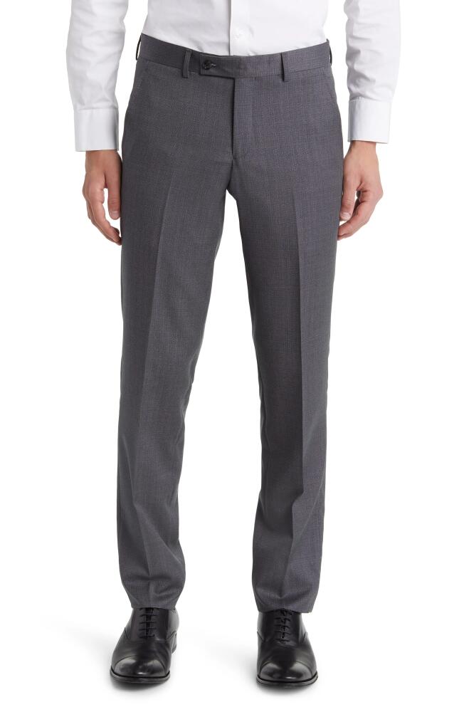 Ted Baker London Jerome Soft Constructed Wool Tapered Dress Pants in Grey Cover