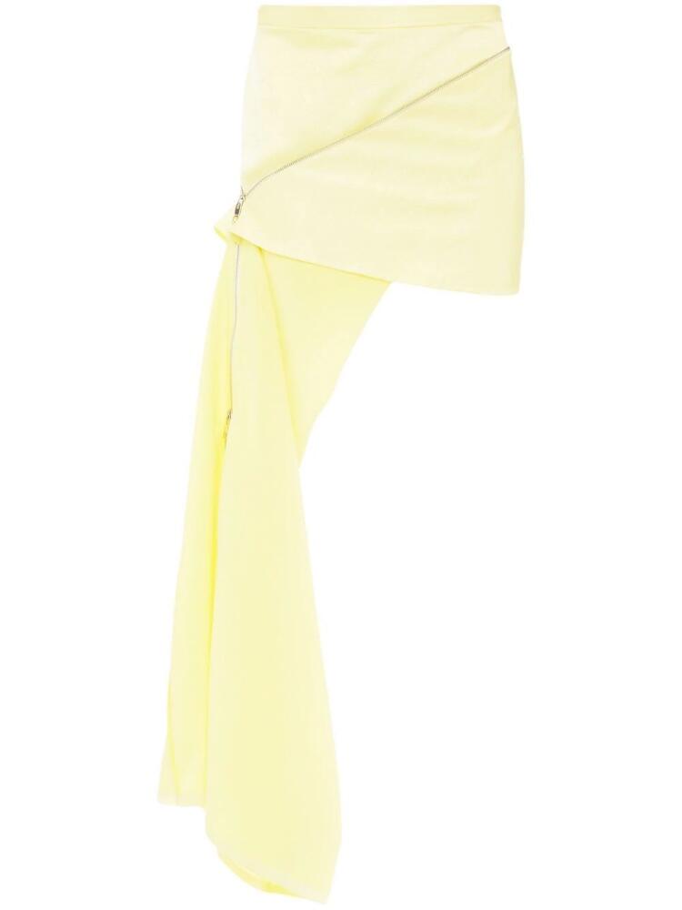 JW Anderson zip-detail mini skirt - Yellow Cover