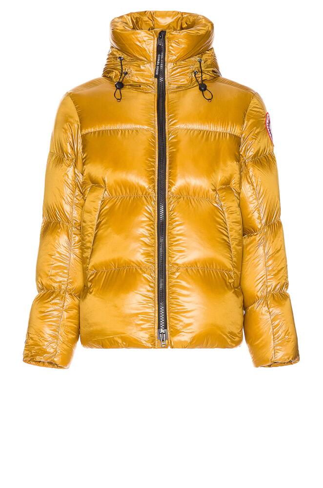 Canada Goose Crofton Puffer in Yellow Cover