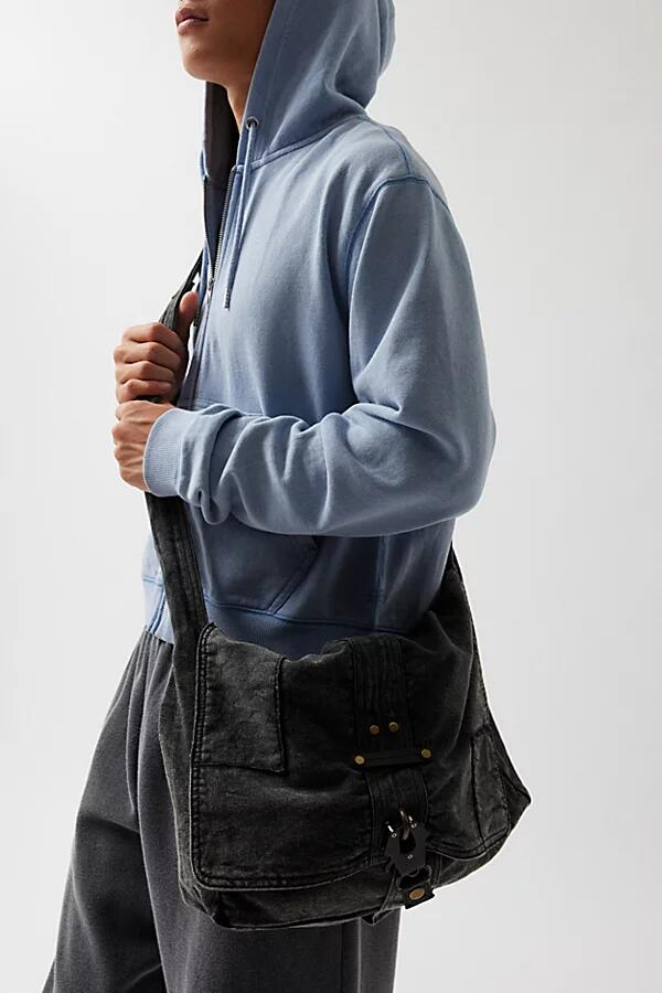 Patched Messenger Bag in Black Cover