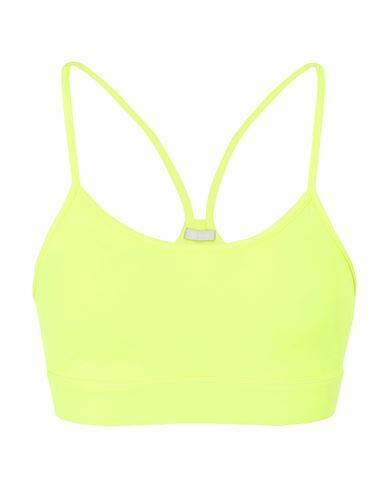 8 By Yoox Recycled Nylon Bra Woman Top Yellow Recycled polyamide, Elastane Cover