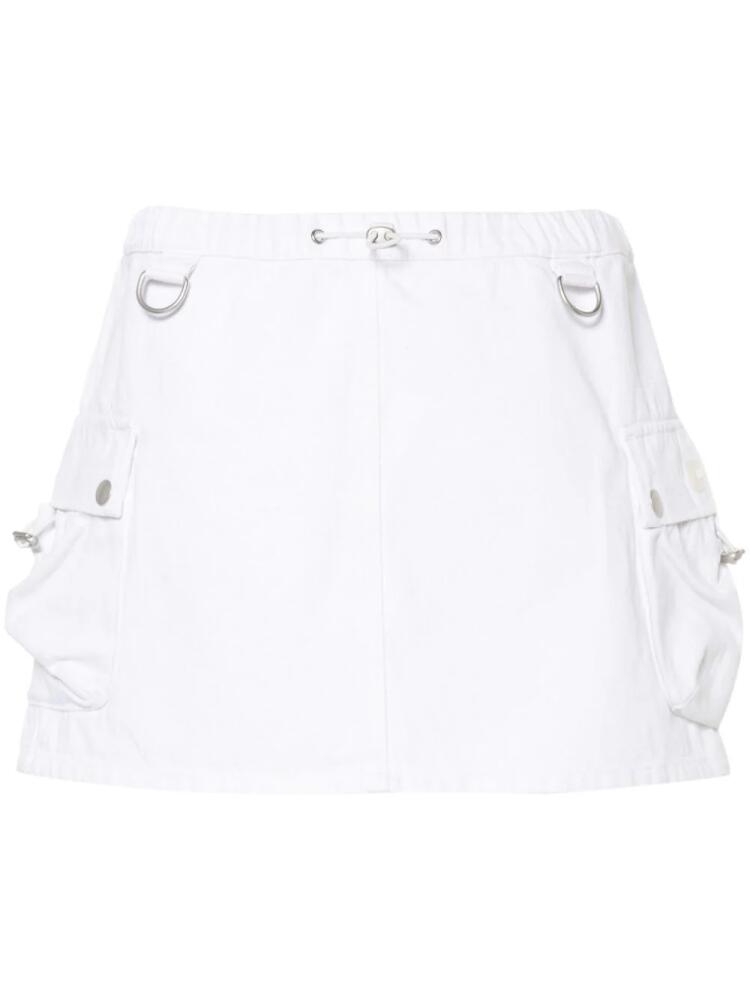 Coperni denim cargo mini skirt - White Cover