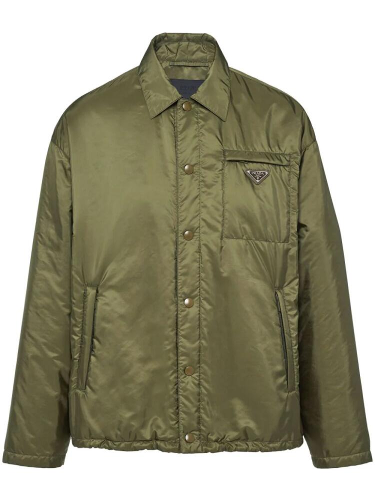 Prada Re-Nylon shirt jacket - Green Cover