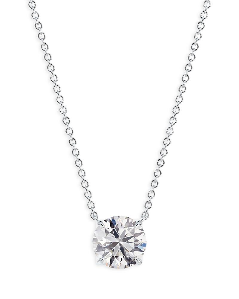 De Beers Forevermark Diamond Classic Solitaire Pendant Necklace in 18K White Gold, 1.0 ct. t. w. Cover