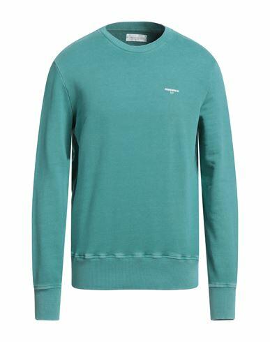 Pmds Premium Mood Denim Superior Man Sweatshirt Turquoise Cotton Cover