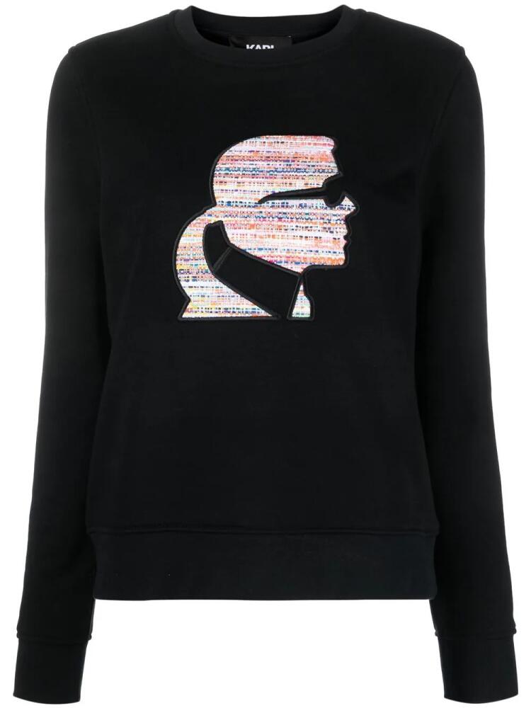 Karl Lagerfeld Bouclé Profile sweatshirt - Black Cover