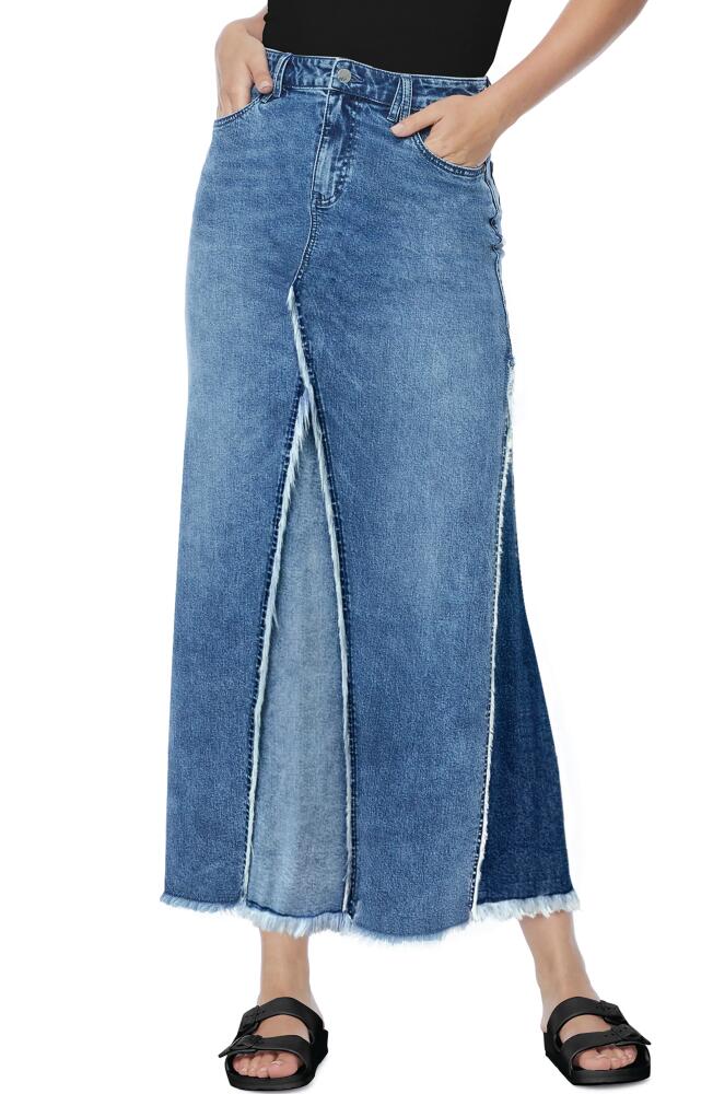 Wash Lab Denim Wash Lab Mix Denim Maxi Skirt in Blush Blue Cover