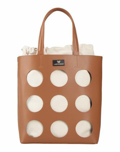 Laura Di Maggio Woman Handbag Tan Leather Cover