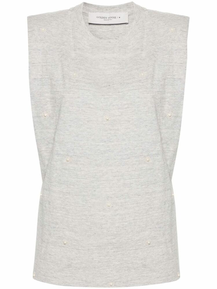 Golden Goose Isabel shoulder-pads T-shirt - Grey Cover