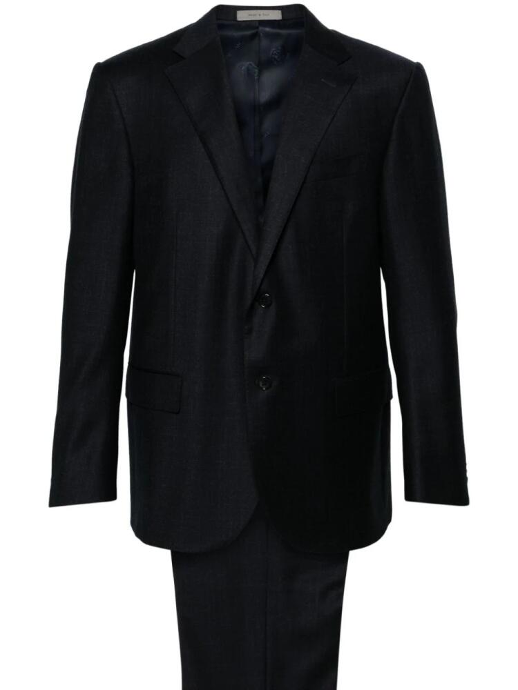 Corneliani single-breasted virgin wool suit - Blue Cover