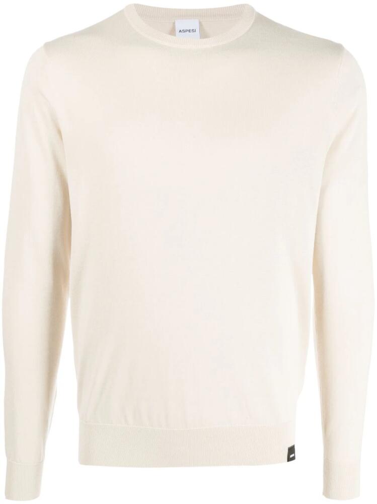 ASPESI long-sleeve fine-knit jumper - Neutrals Cover