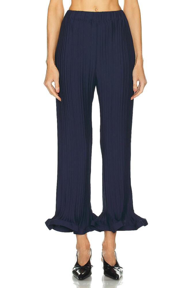 Rowen Rose Pleated Pant in Navy Cover