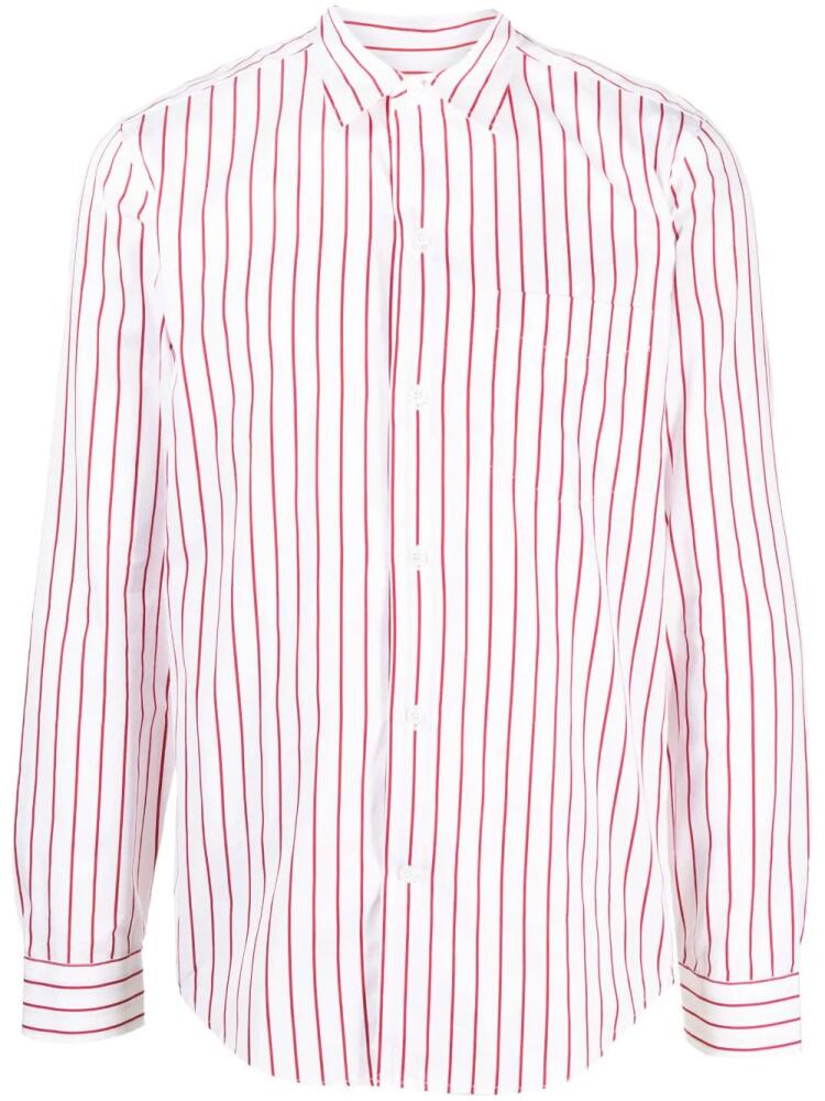 FURSAC striped button-up cotton shirt - White Cover