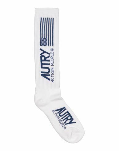 Autry Man Socks & Hosiery White Cotton, Elastane, Nylon Cover