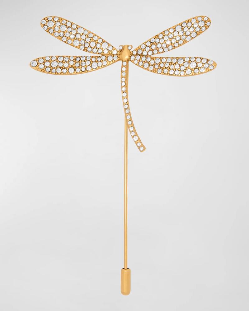 Oscar de la Renta Medium Pavé Dragonfly Brooch Cover