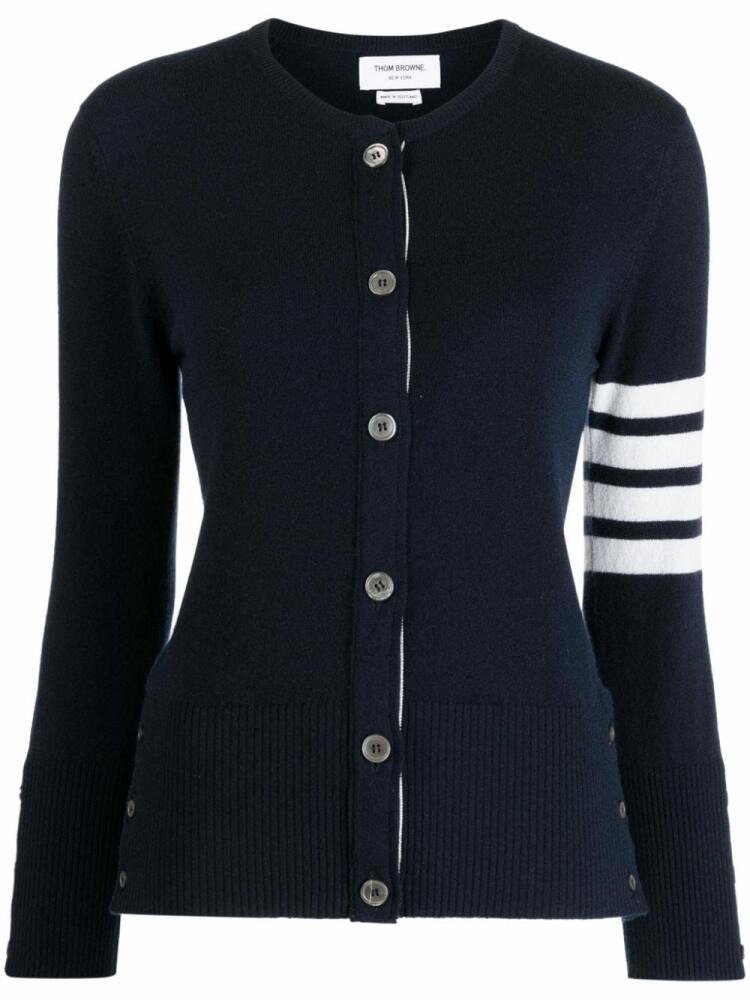 Thom Browne 4-bar stripe cardigan - Blue Cover