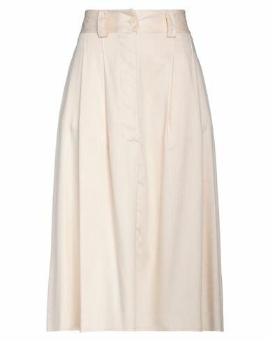 Haveone Woman Midi skirt Beige Viscose, Polyester, Elastane Cover