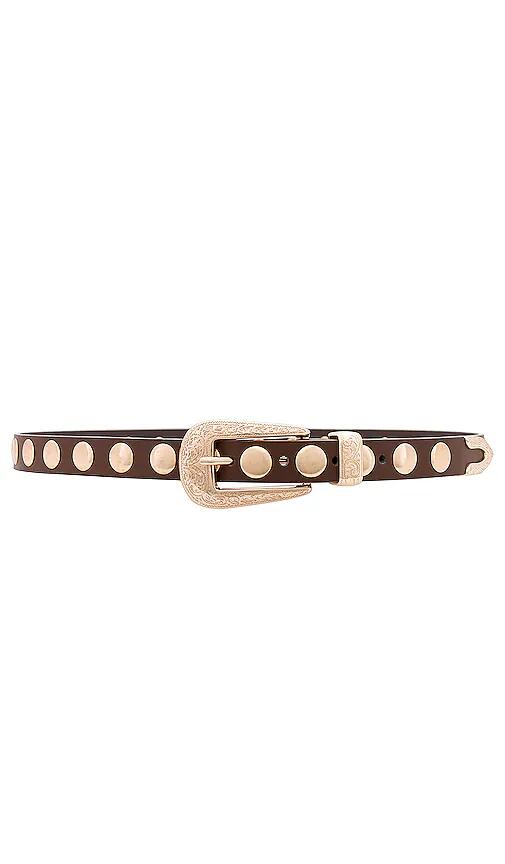 petit moments Phoenix Belt With Disc Studs in Brown Cover