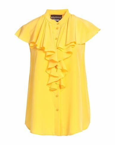 Boutique Moschino Woman Shirt Yellow Silk Cover