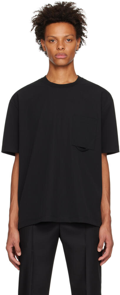 Solid Homme Black Crewneck T-Shirt Cover