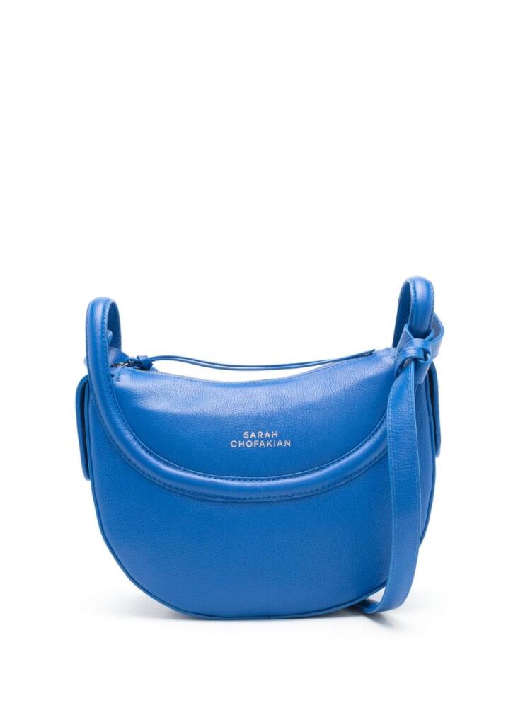 Sarah Chofakian Pollie leather crossbody bag - Blue Cover