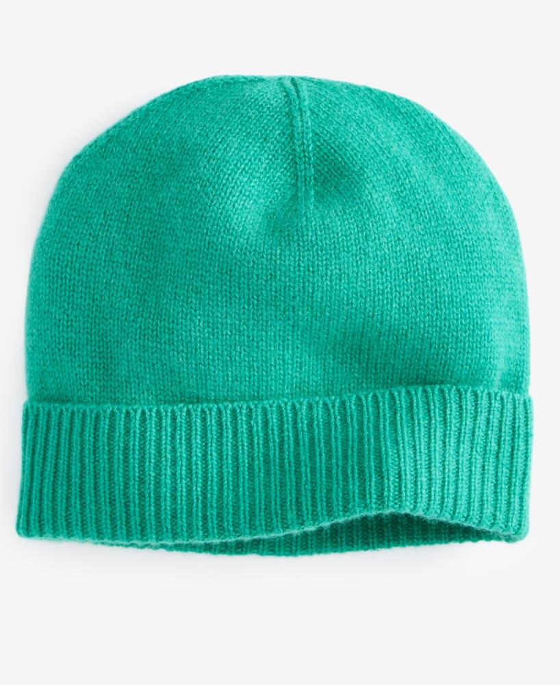 Charter Club 100% Cashmere Cuffed Beanie, Created for Macys - Peacock Green Cover