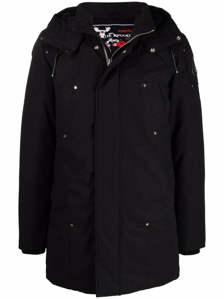 Moose Knuckles shearling-lined padded coat - Black Cover