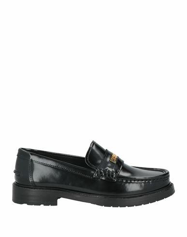 Moschino Woman Loafers Black Leather Cover