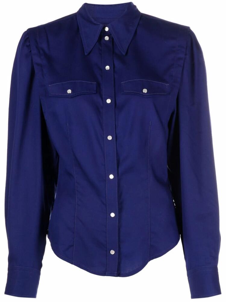 ISABEL MARANT fitted.waist long sleeve shirt - Blue Cover