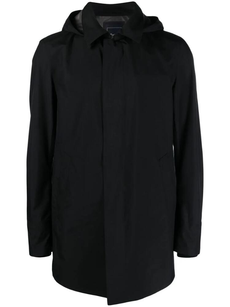 Herno hooded waterproof raincoat - Black Cover