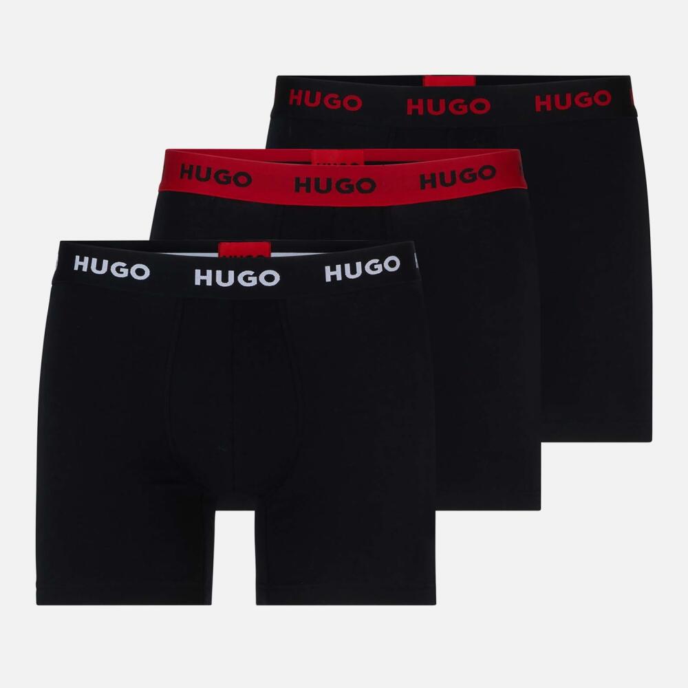 HUGO Bodywear 3 Pack Stetch Cotton Boxer Briefs Cover