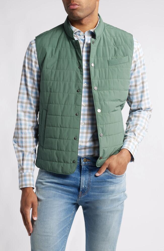 johnnie-O Apo Puffer Vest in Sage Cover