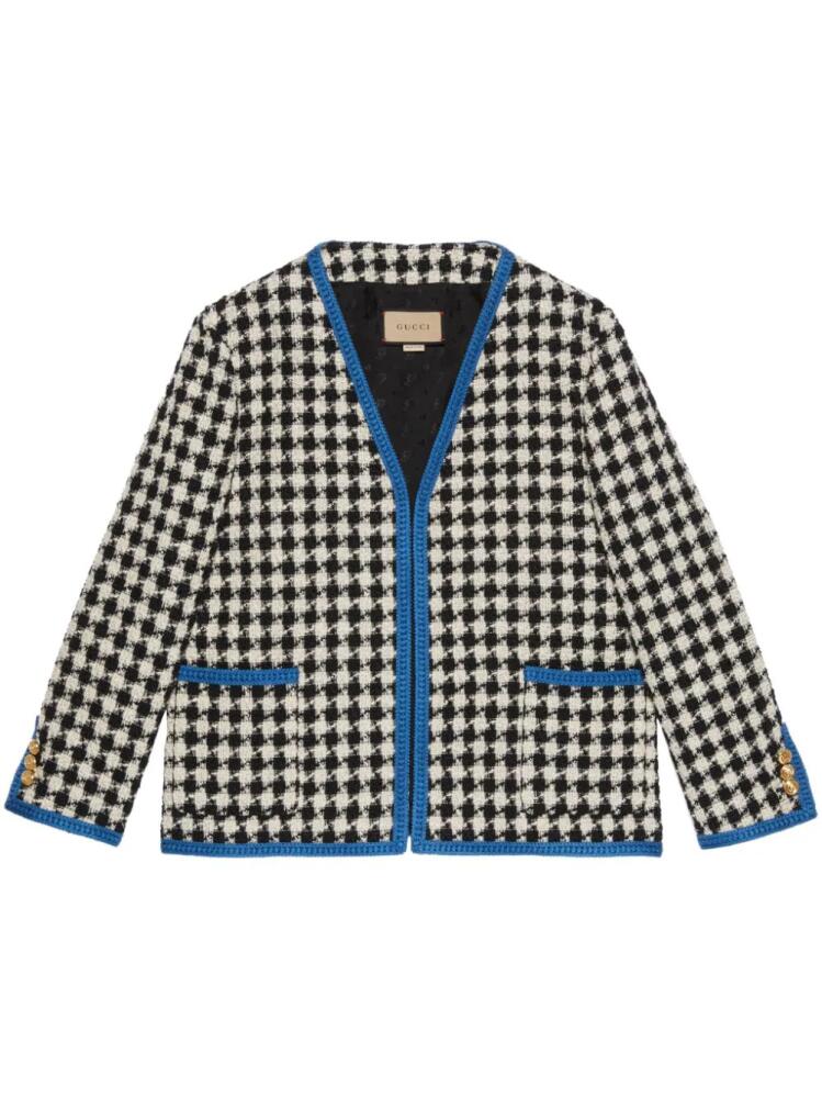 Gucci gingham tweed jacket - White Cover