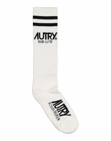 Autry Man Socks & Hosiery White Cotton, Elastane, Nylon Cover