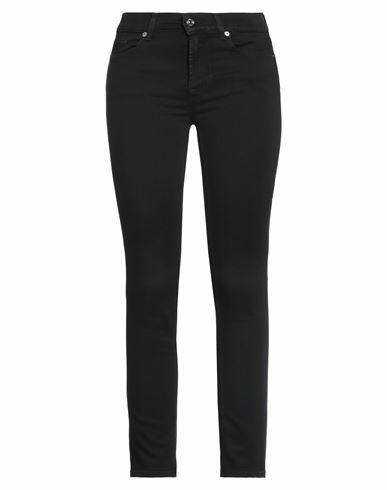 7 For All Mankind Woman Pants Black Cotton, Lyocell, Polyester, Viscose, Elastane Cover