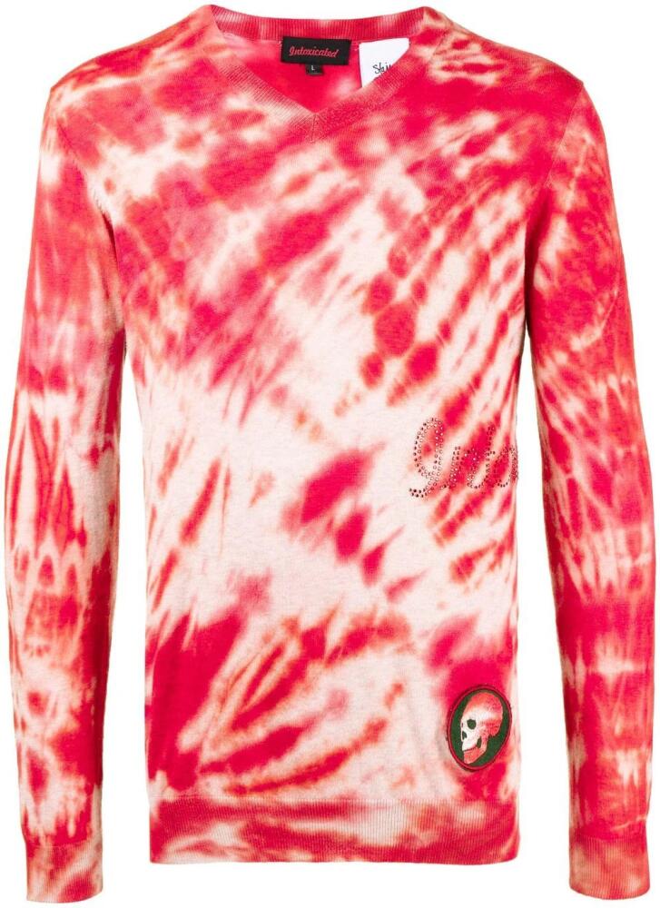 Stain Shade tie-dye knit jumper - Red Cover