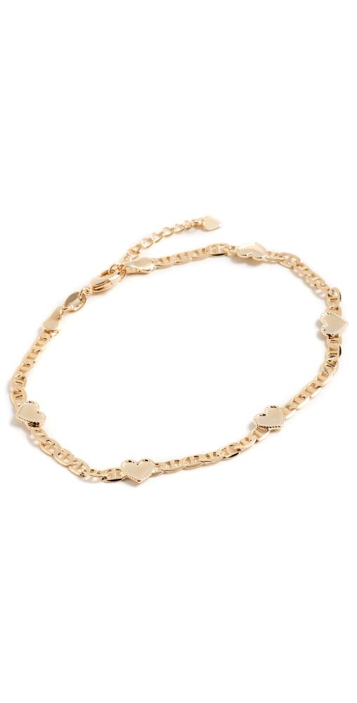 Alexa Leigh Mariner Heart Anklet Gold Cover