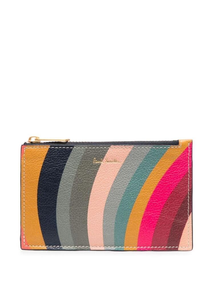 Paul Smith Swirl zipped leather wallet - Blue Cover