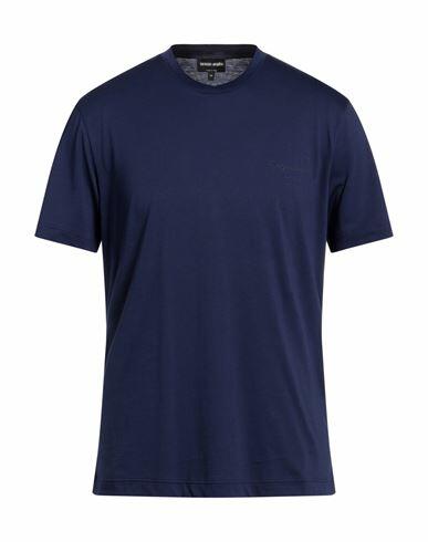 Giorgio Armani Man T-shirt Bright blue Cotton Cover