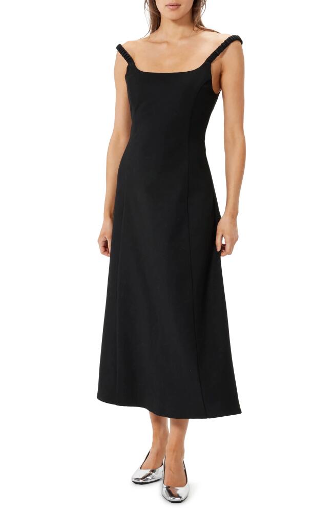 Sophie Rue Icon Sleeveless A-Line Midi Dress in Black Cover